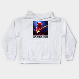 Guitarist By Nature Kids Hoodie